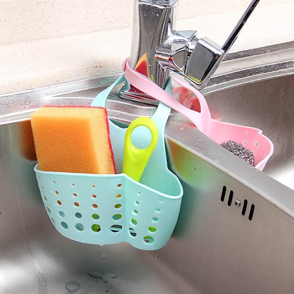 Giỏ để bồn rửa chén treo vật dụng nhỏ gọn