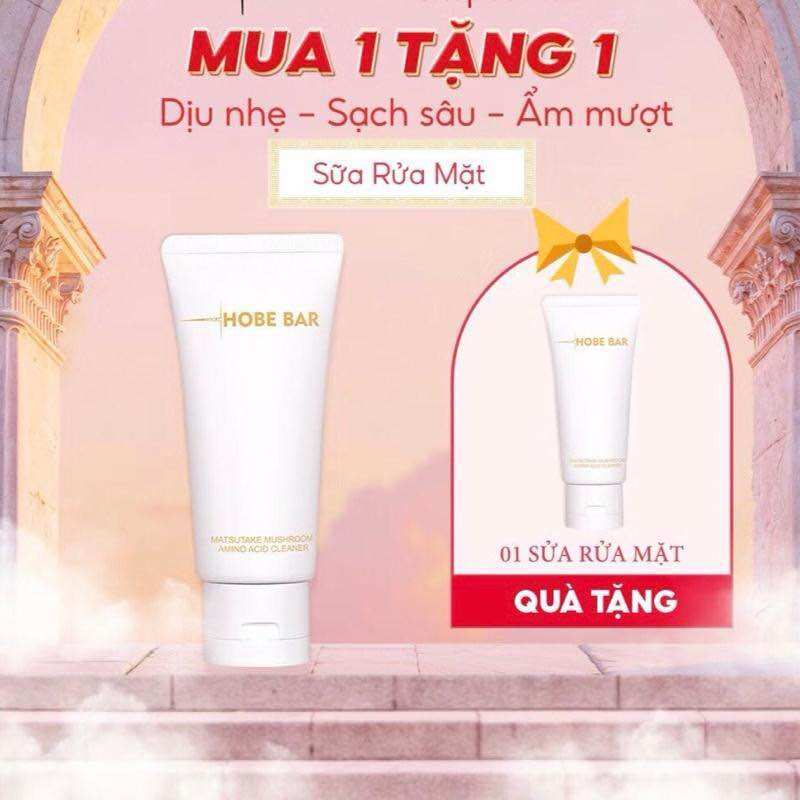   Mua 1 tặng 1  Combo 2 tuyp Sữa Rửa Mặt Làm Sáng Da HOBEBAR Facial Cleansers Skincare Amino acid 