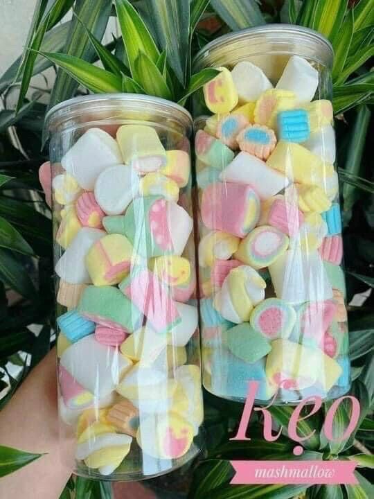 Kẹo bông marshmallow mix sẵn hủ 250gr