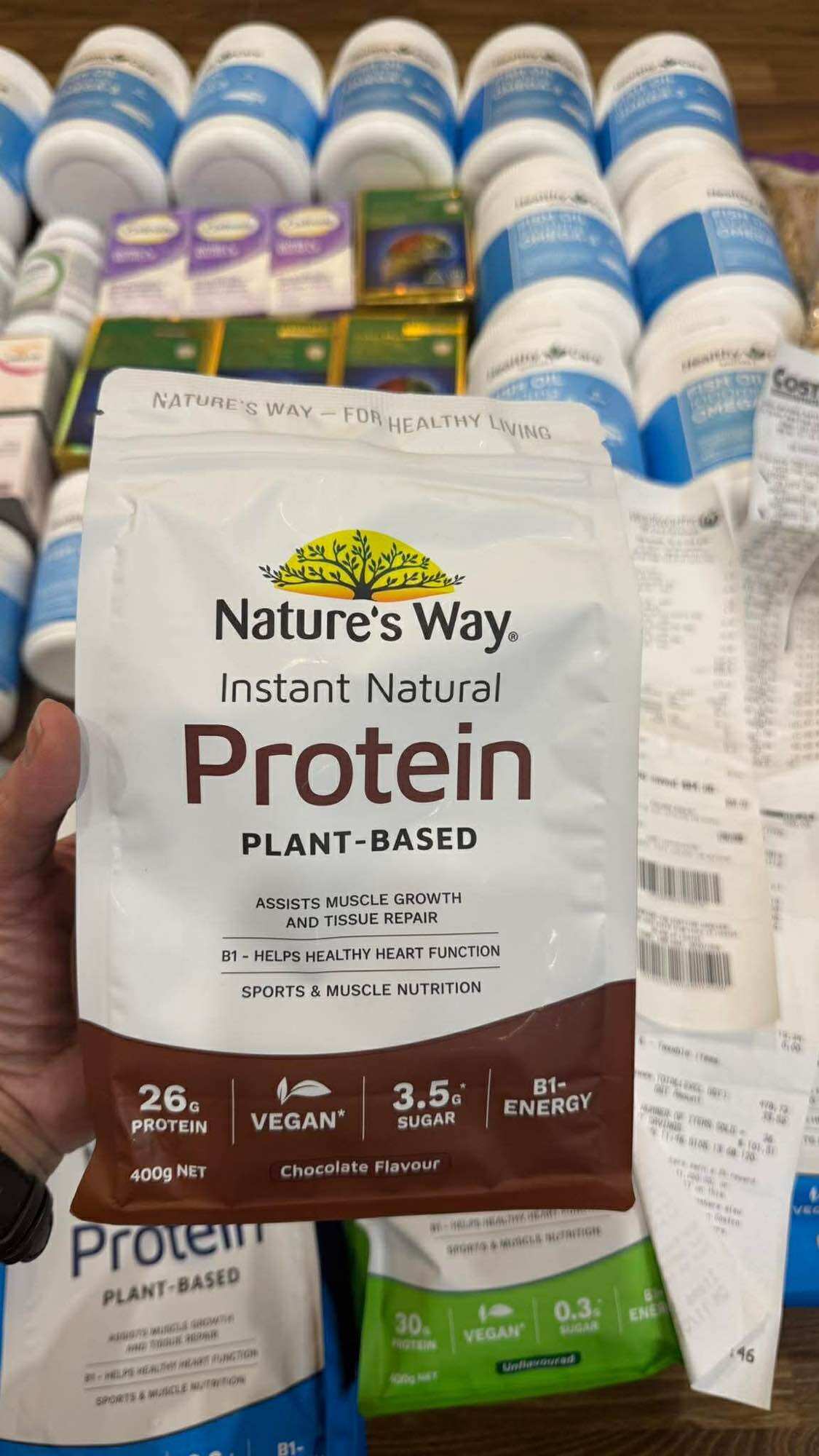 Bột bổ sung protein vị socola Nature’s Way 375g