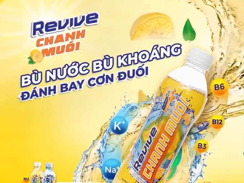 Nước Điện Giải  REVIVE  màu vàng (1 lốc 6 chai)