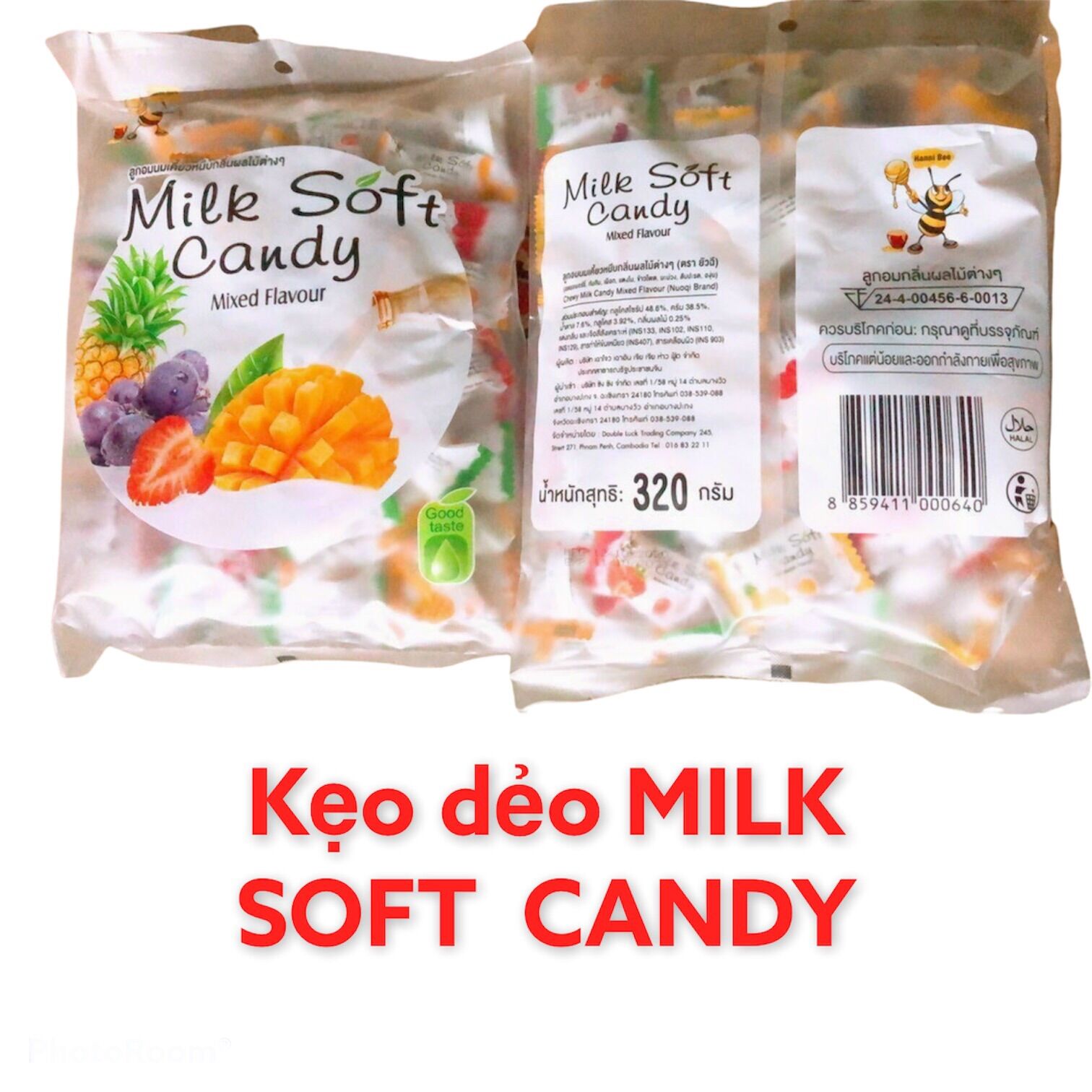 Kẹo dẻo trái cây Milk Soft Candy Thái Lan