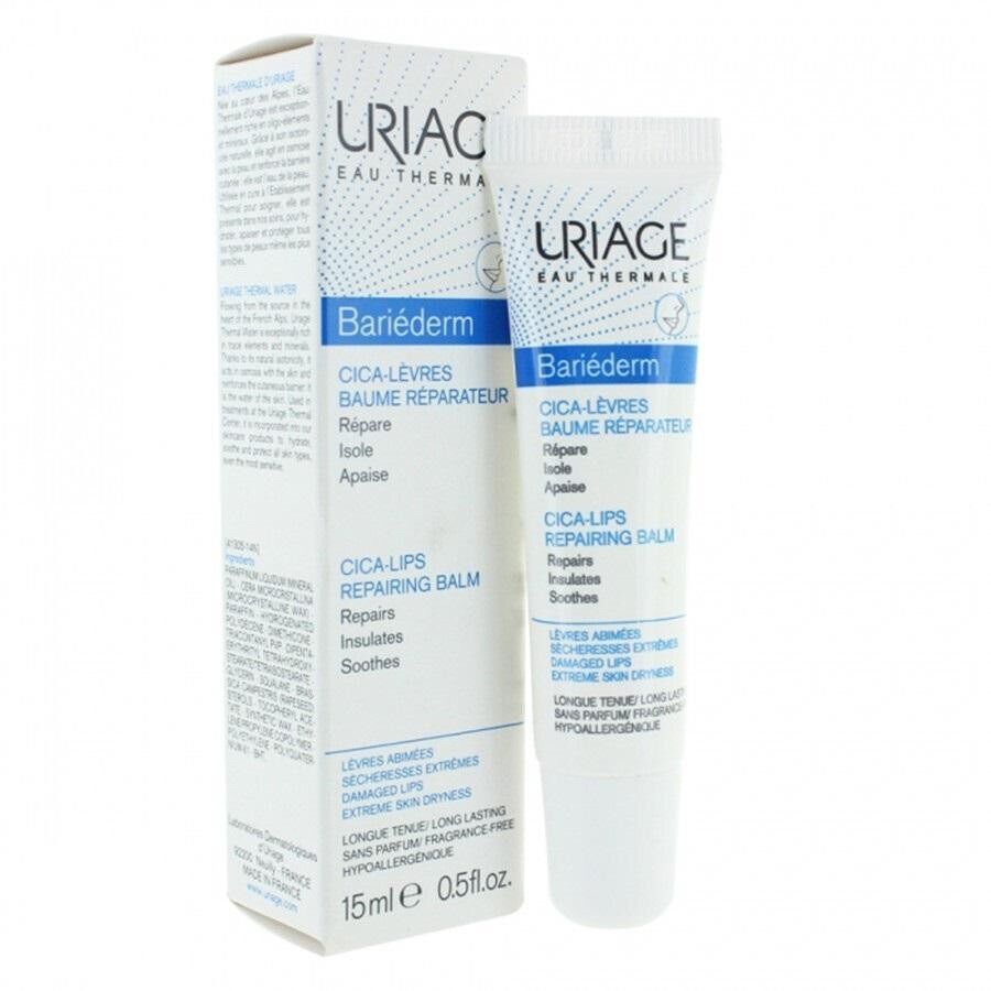 Uriage Kem Chăm Sóc Môi Khô, Nứt Nẻ Bariederm Cica-Levres Baume Protecteur 15ml