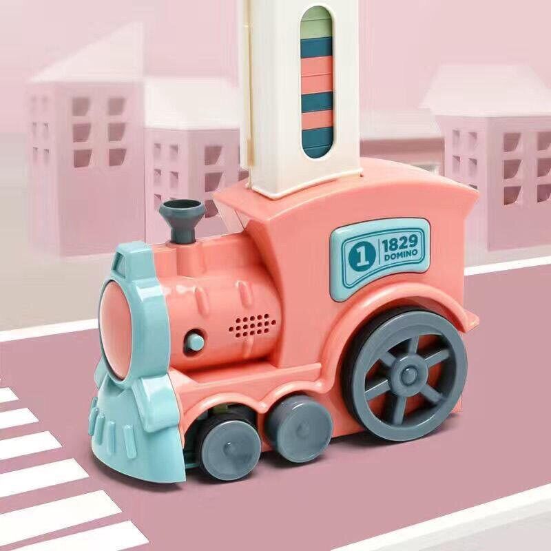 Tàu domino xếp hình chuyển động - con tự do sáng tạo