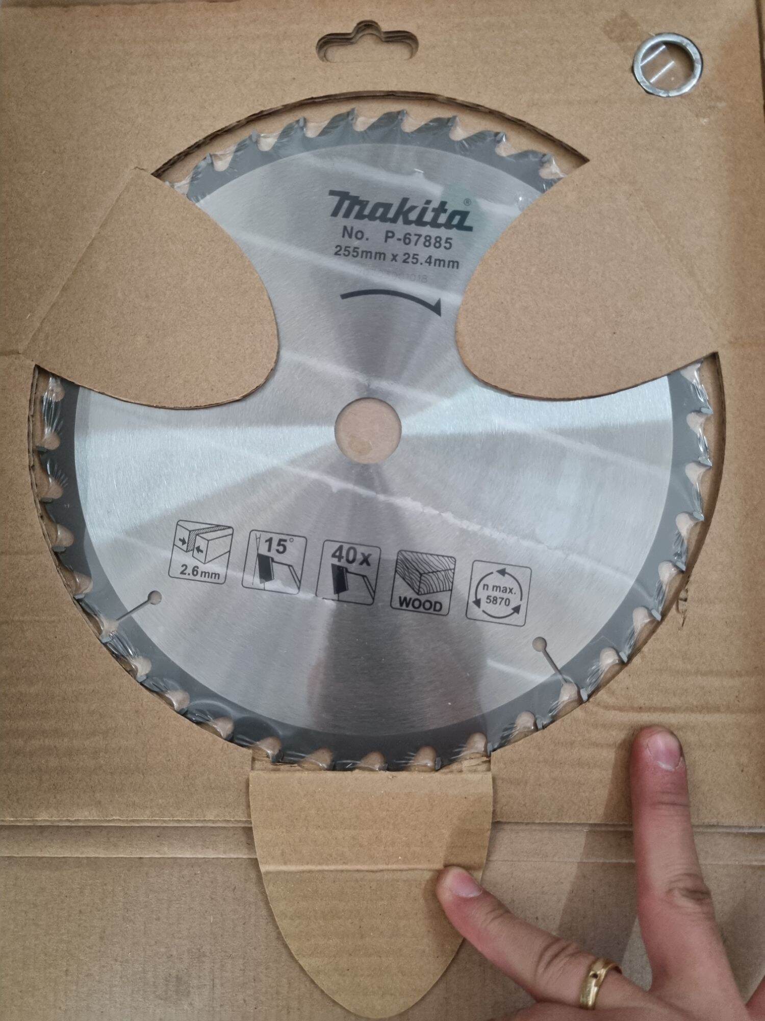 Đĩa cưa gỗ Makita 255mm 40R