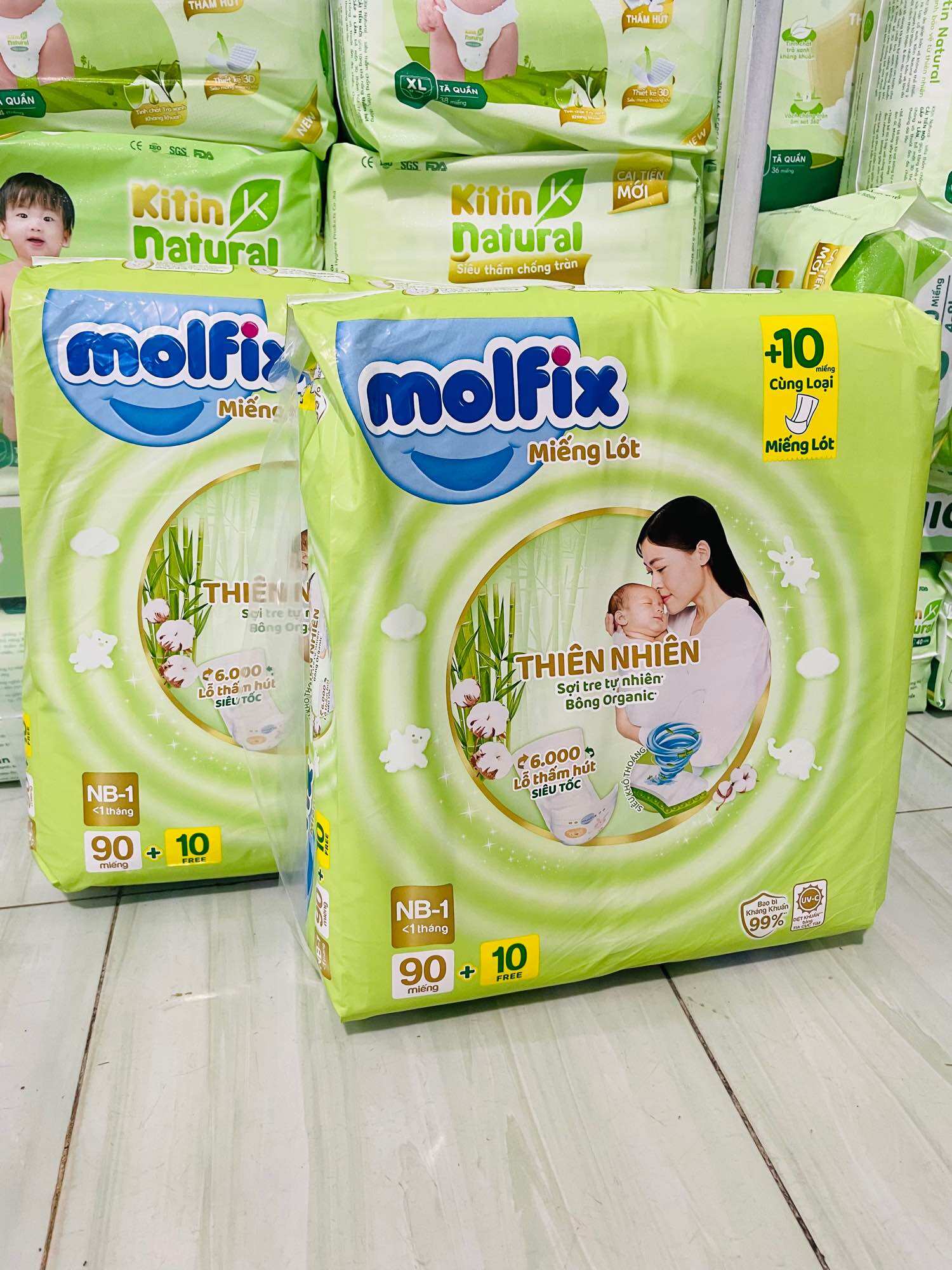 Miếng lót Molfix Thổ Nhĩ Kì thiên nhiên bông Organic Newborn 1 sơ sinh