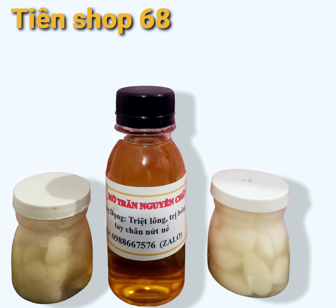Mỡ trăn tươi và hủ nguyên chất_ Dùng thử
