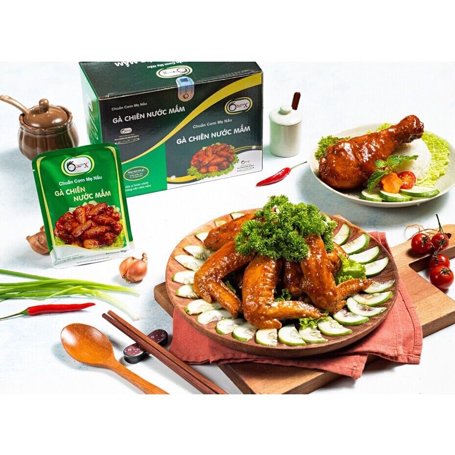 Gà Chiên Nước Mắm Gia Vị Hoàn Chỉnh CHIMAX Chuẩn Cơm Mẹ Nấu - Gà Chiên Nước Mắm gói 80g