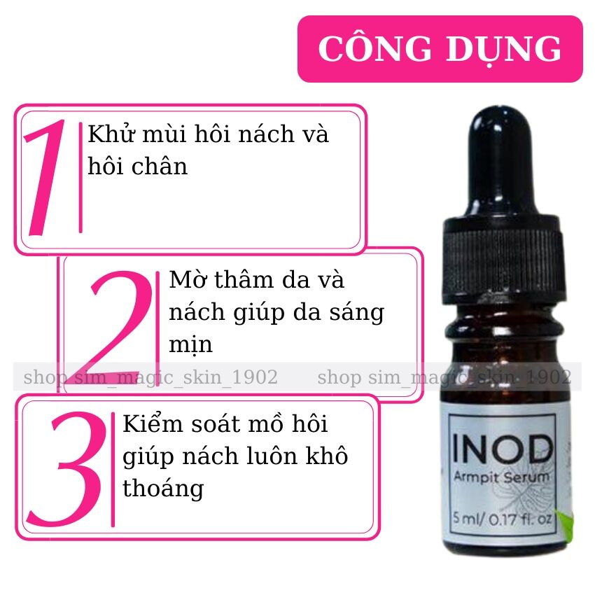 Serum đặt trị hôi nách INDO Huyền Phi - khử hôi nách , hôi chân - hết thâm , sáng da