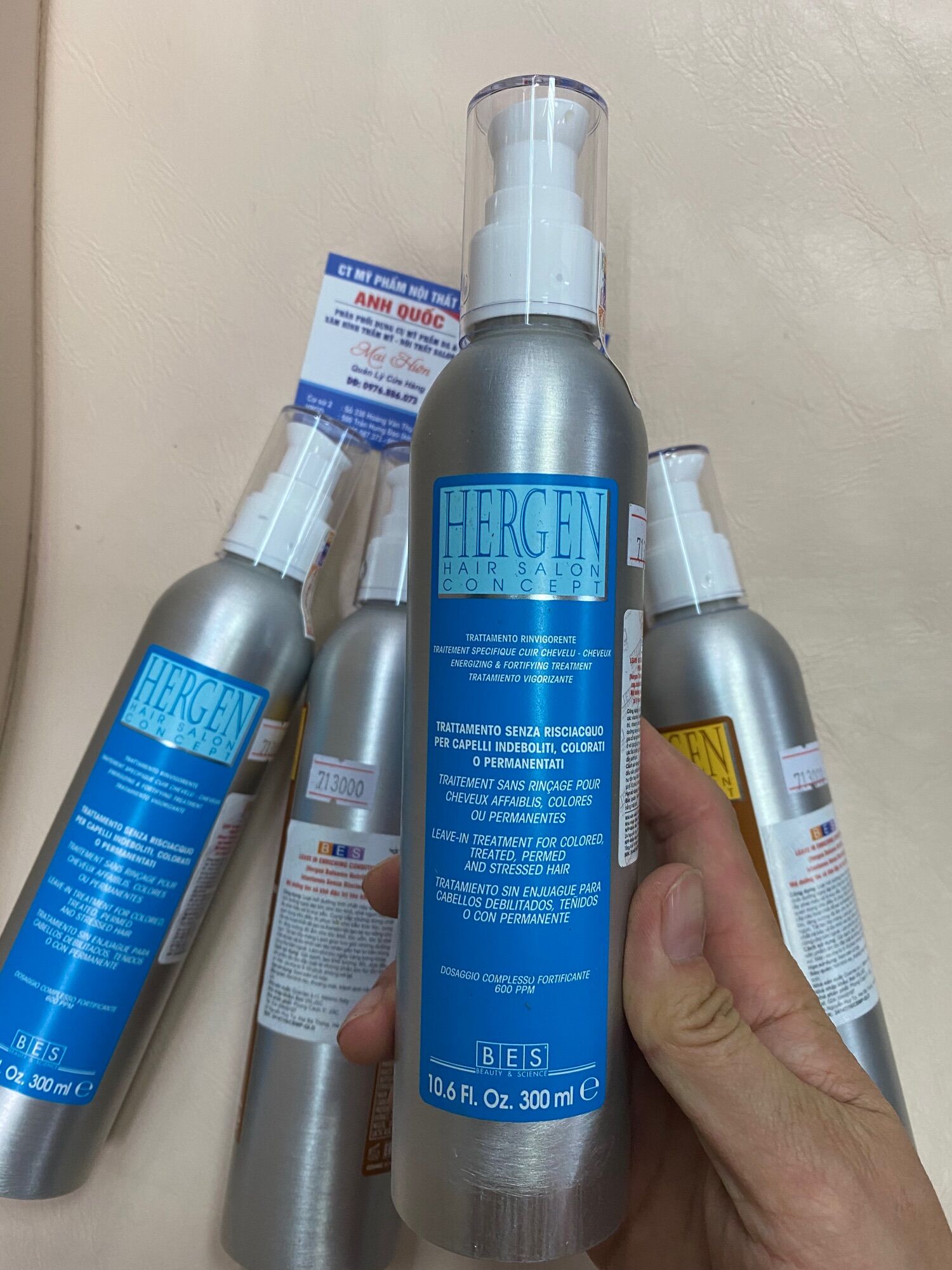 Hergen bes xả khô dưỡng tóc
