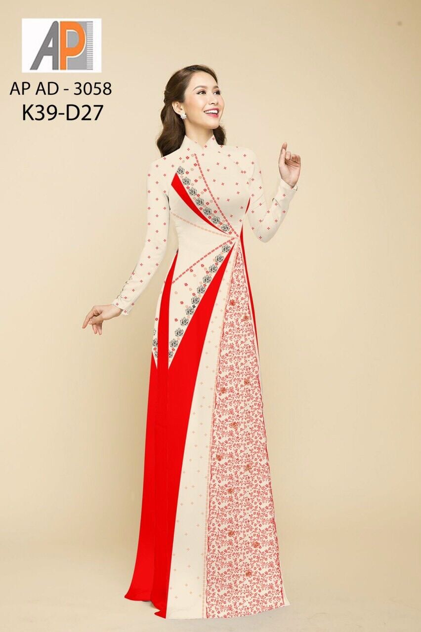 [HCM]Vải áo dài in hoa văn