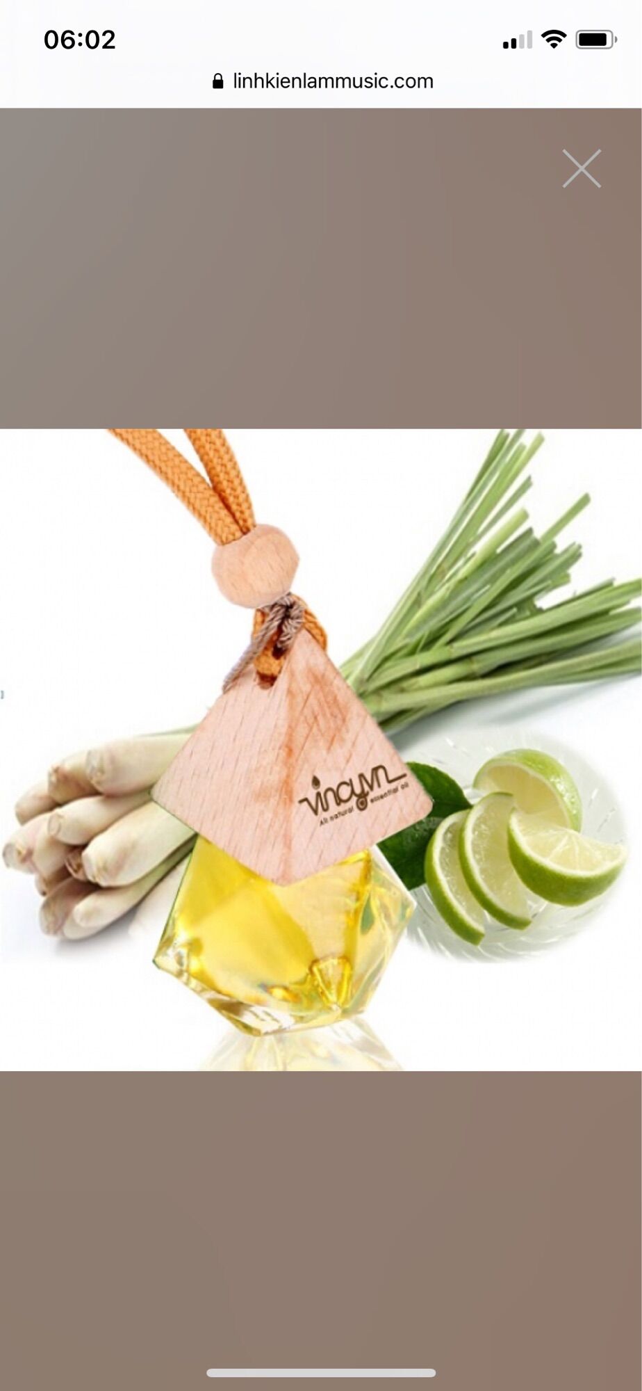 [HCM]Nước hoa tinh dầu chanh xả treo phòng  xe ô tô  phòng tắm tủ quần áo khử mùi thư giản
