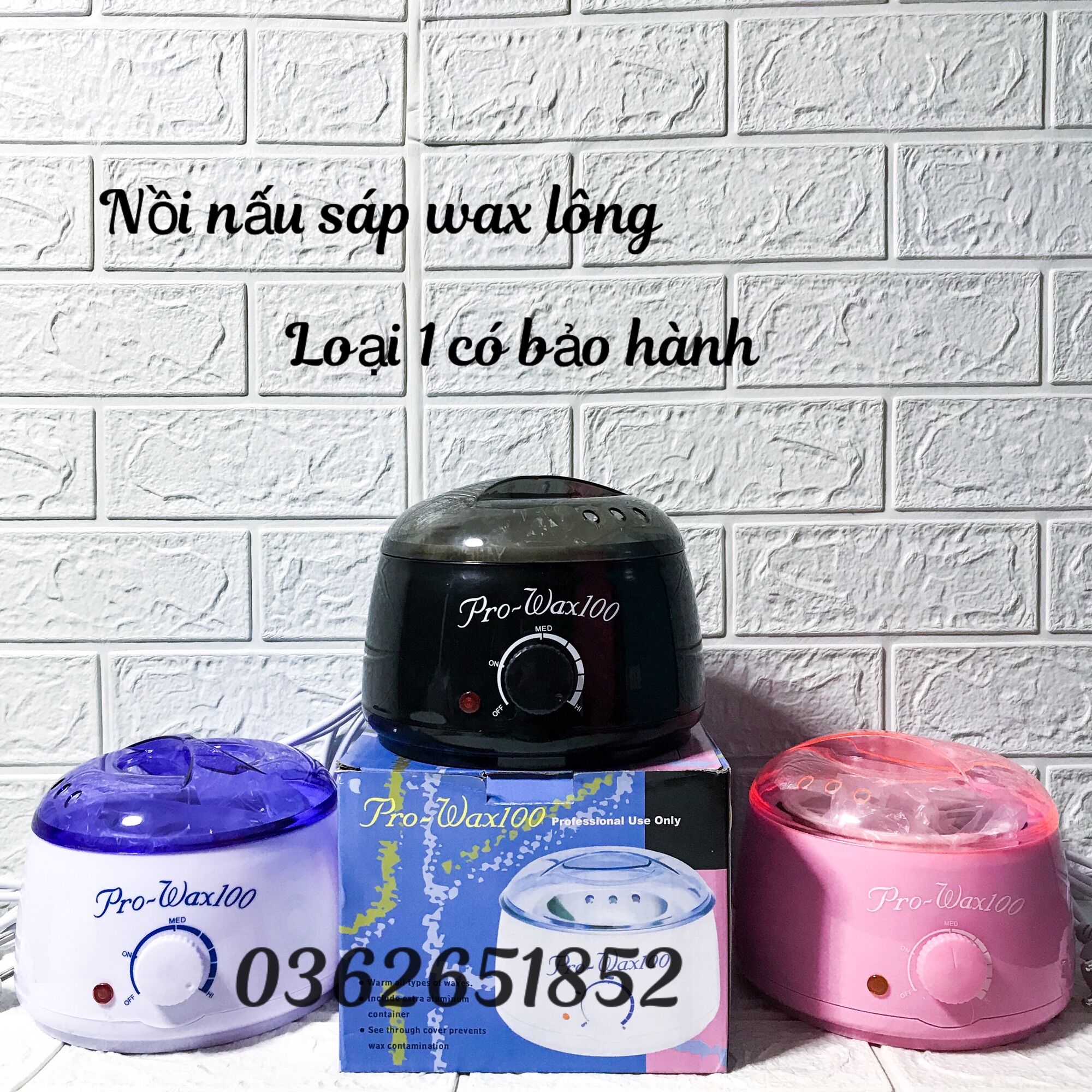 [Hàng Loại 1] Nồi nấu Sáp Wax Lông Pro wax 100 Cao cấp có nhiều màu bảo hành 6 tháng
