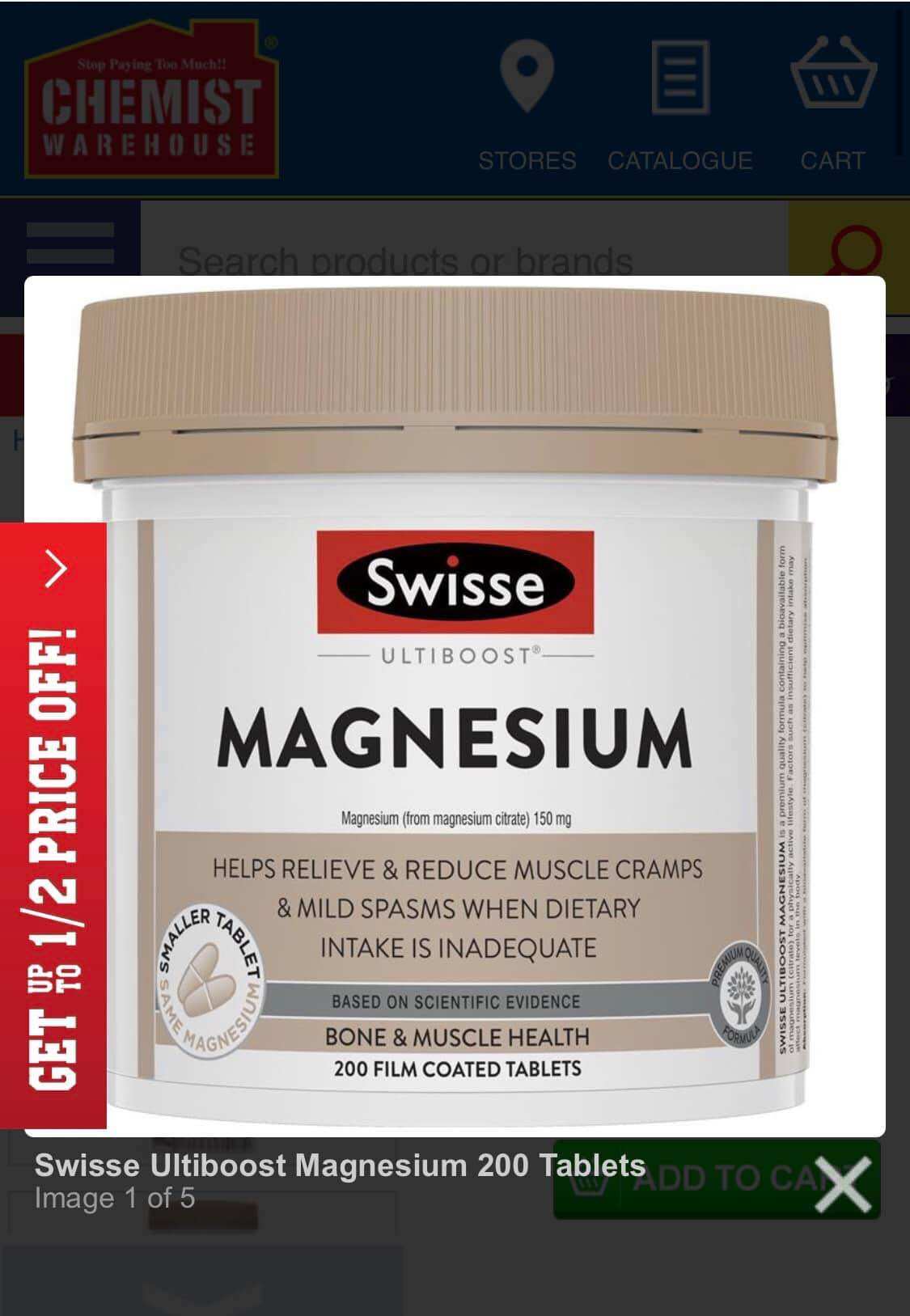 Swisse Ultiboost Magnesium 200 viên