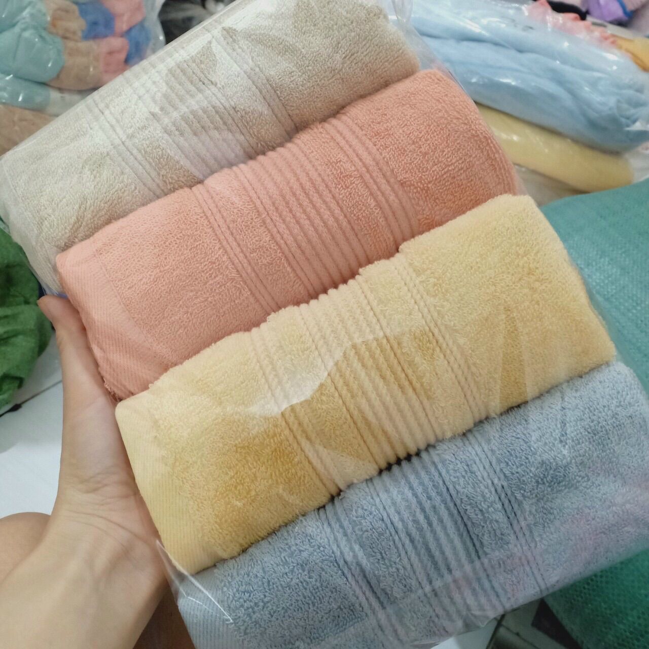 khan mat 30x50cm 100% chất cotton thấm hút tốt