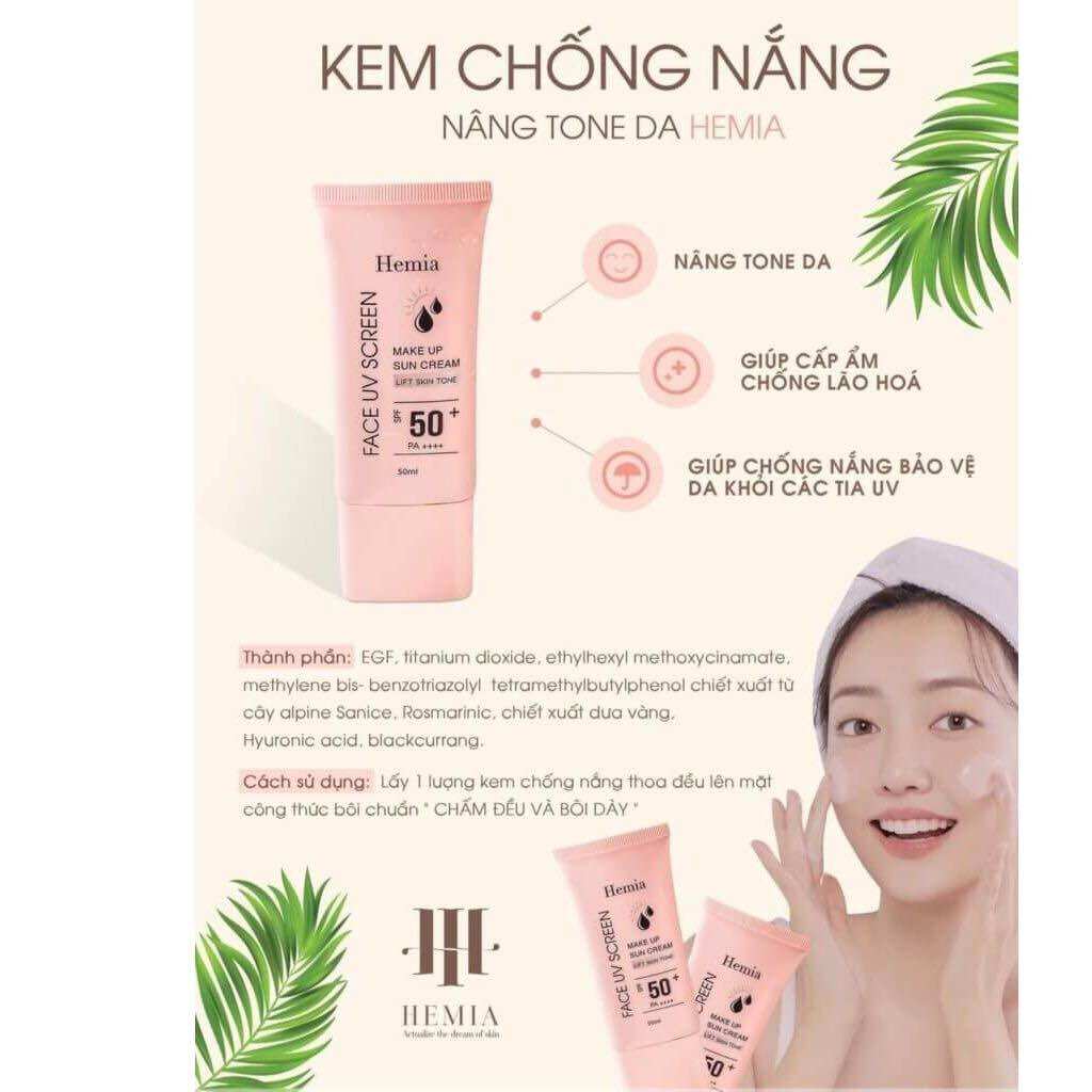 kem chống nắng HEMIA chính hãng