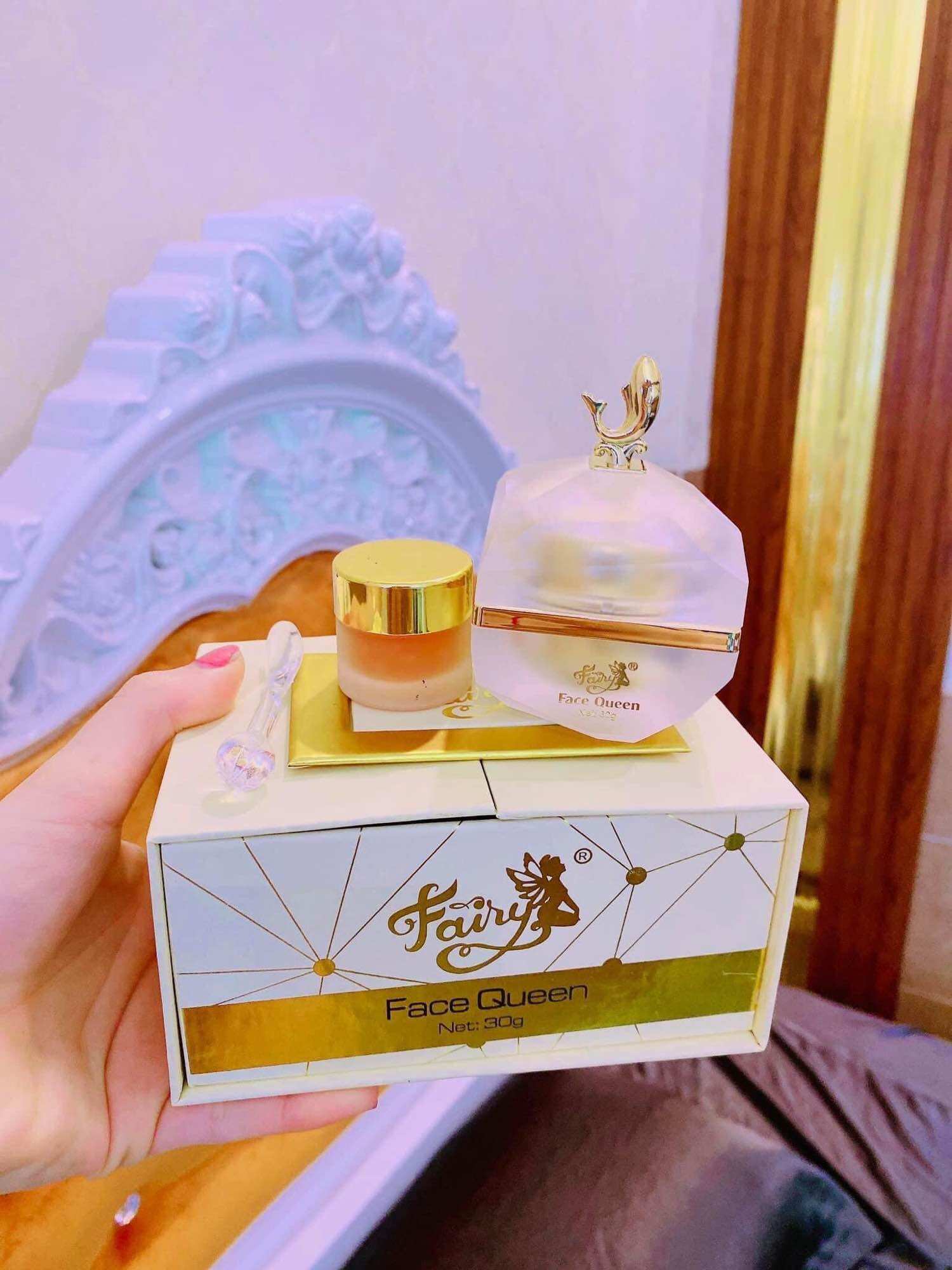Kem face queen fairy hộp 30 g hỗ trợ căng bóng và sáng trắng