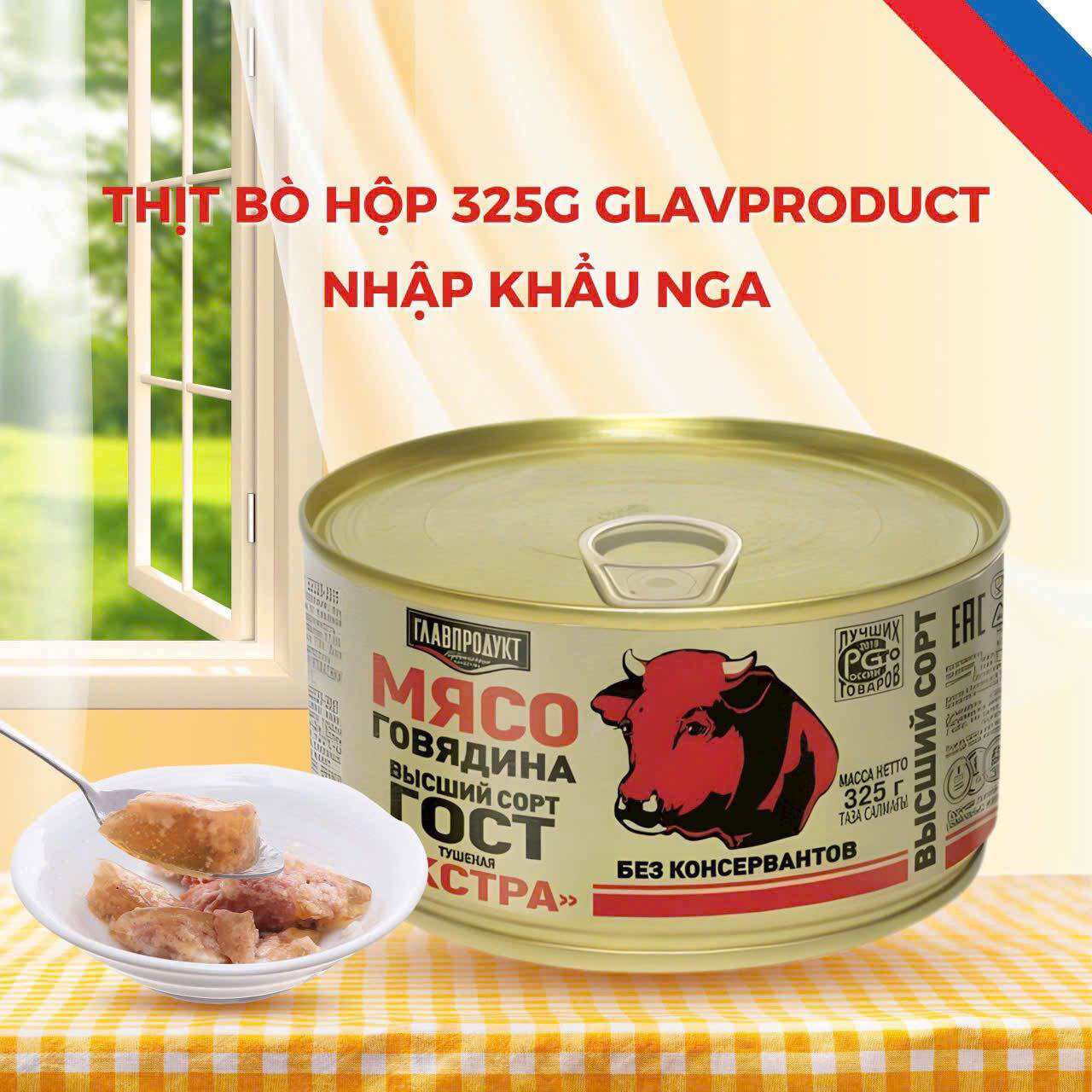 Thịt hộp bò 325gr