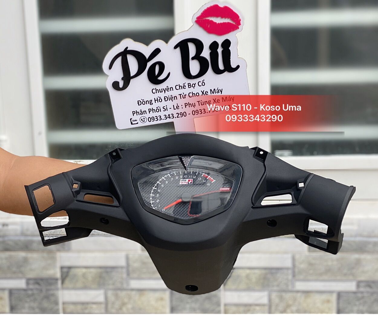 Trộn Bộ Bợ Cổ Wave S110,RSX - Chế Đồng Hồ Koso Uma