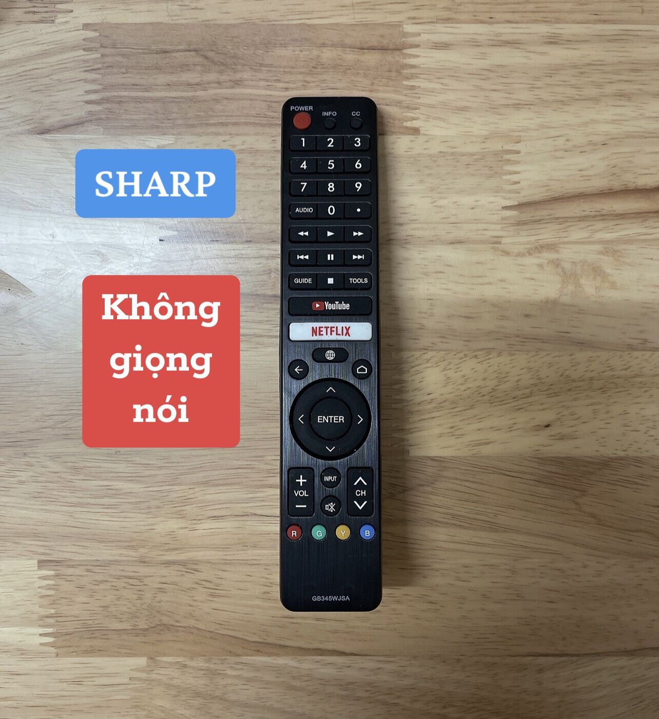 Remote Điều khiển Tivi Sharp GB326WJSA giọng nói chính hãng