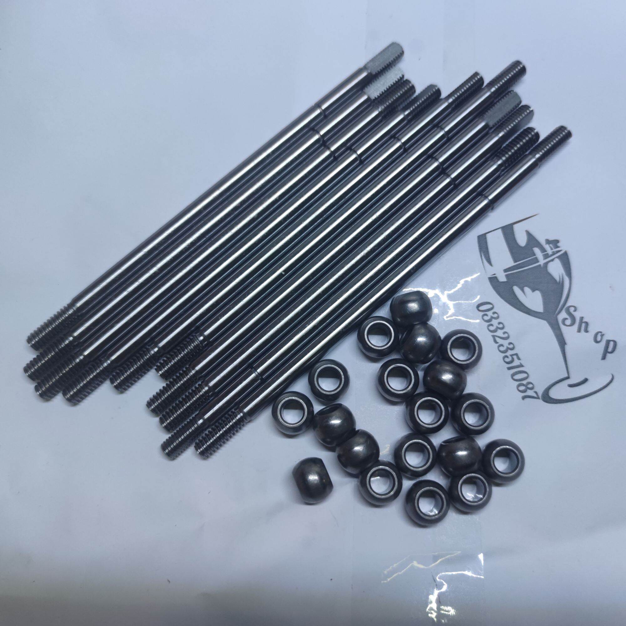 10 bộ trục vát ngắn 190mm + bạc tròn trắng