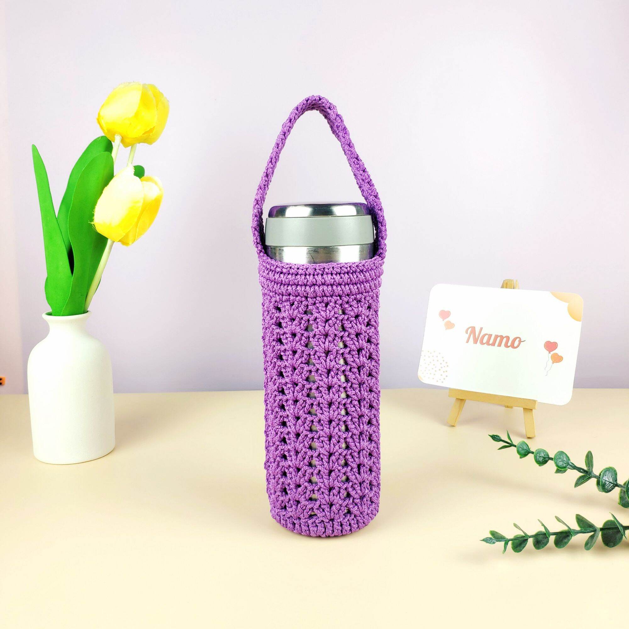 TÚI ĐỰNG LY GIỮ NHIỆT HANDMADE NHIỀU MÀU (SẢN PHẨM KHÔNG BAO GỒM BÌNH)