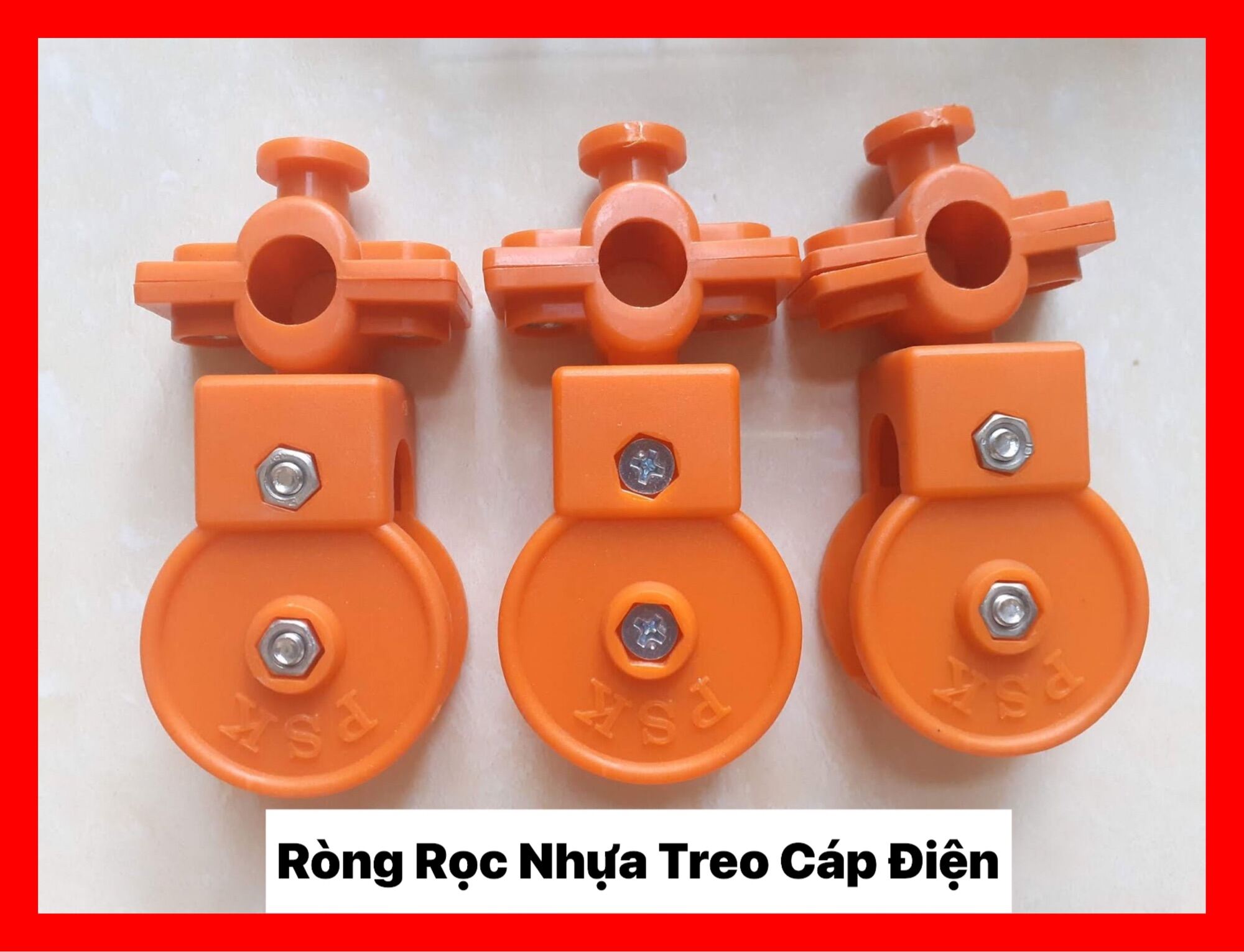 Ròng Rọc Nhựa Treo Cáp Điện ( Puly Nhựa )