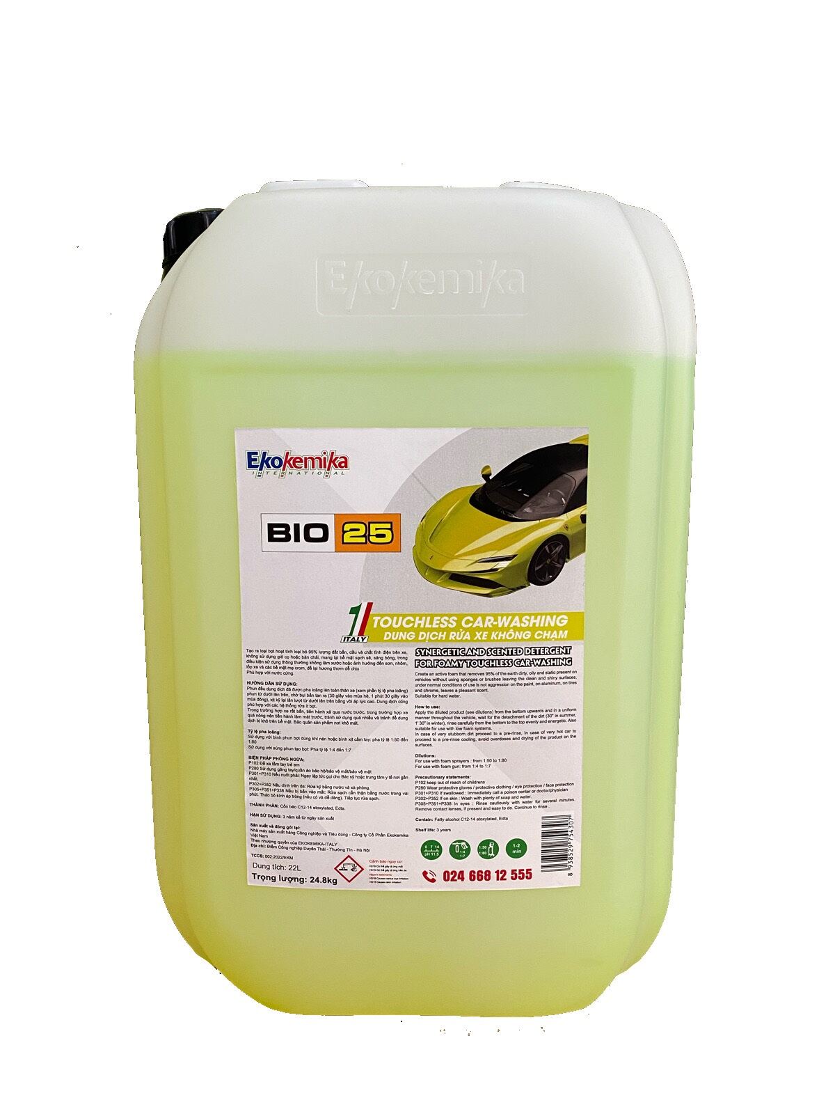 Dung Dịch Rửa Xe Không Chạm Ekokemika BIO 25 - 22L