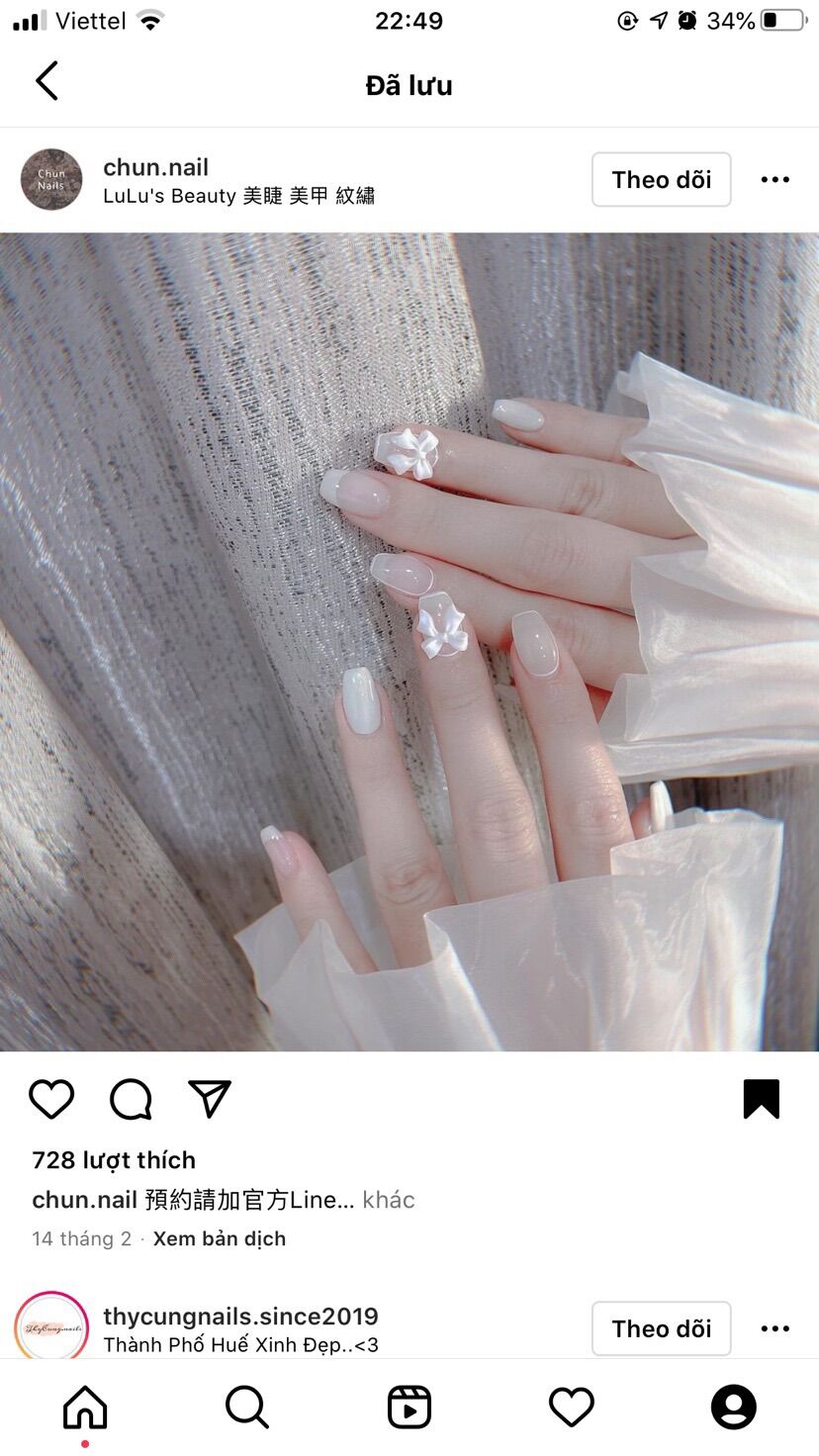 Combo nail của khách