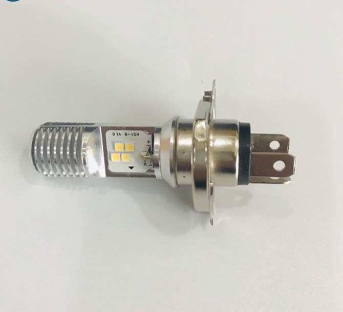 Đèn pha led H4 3 chân siêu sáng cho xe máy