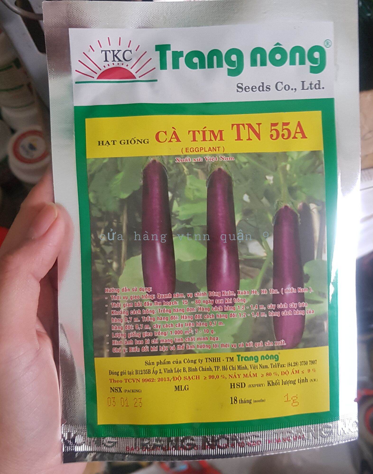 hạt giống cà tím TN 1gr