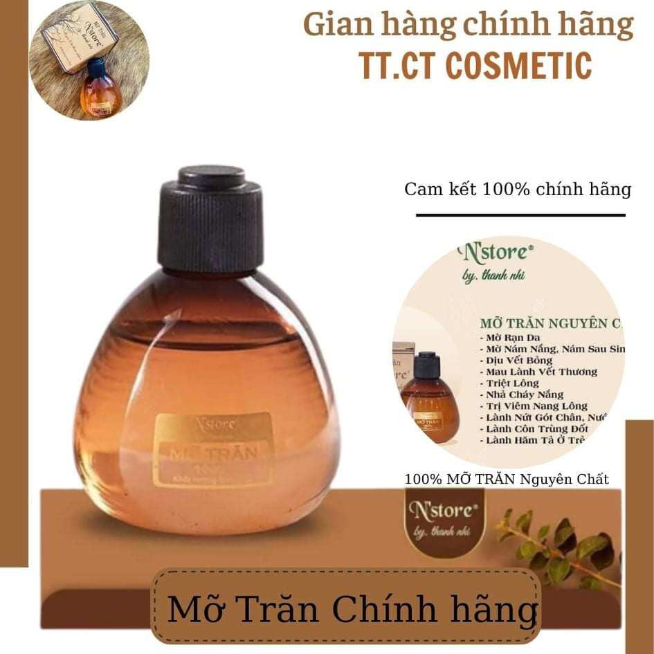Mỡ Trăn triệt lông, mỡ trăn N'store nguyên chất chính hãng 75g
