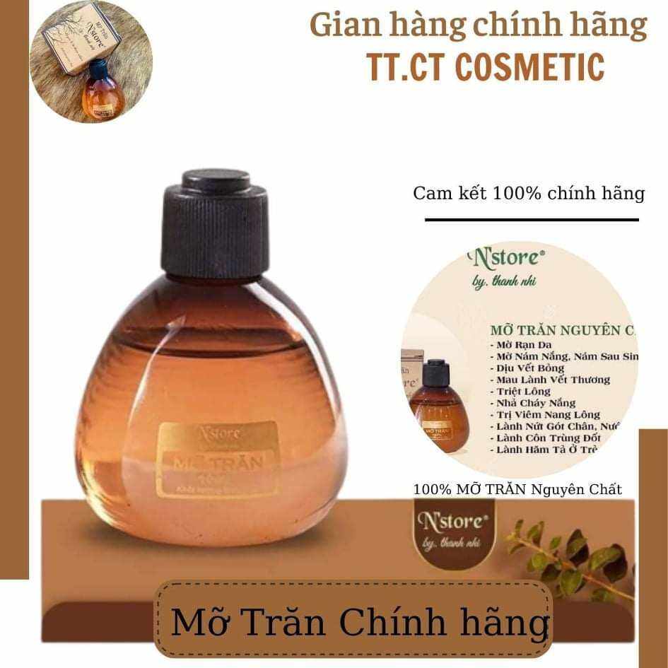 Mỡ Trăn triệt lông,  mỡ trăn dưỡng da, Mỡ Trăn N'store nguyên chất chính hãng 75g