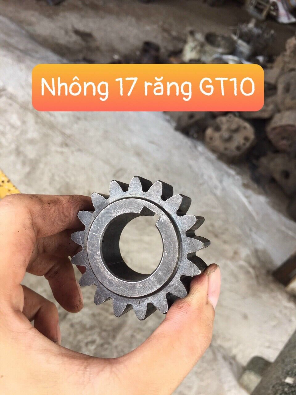 Bánh răng giảm tốc Gt10, disico 17 răng