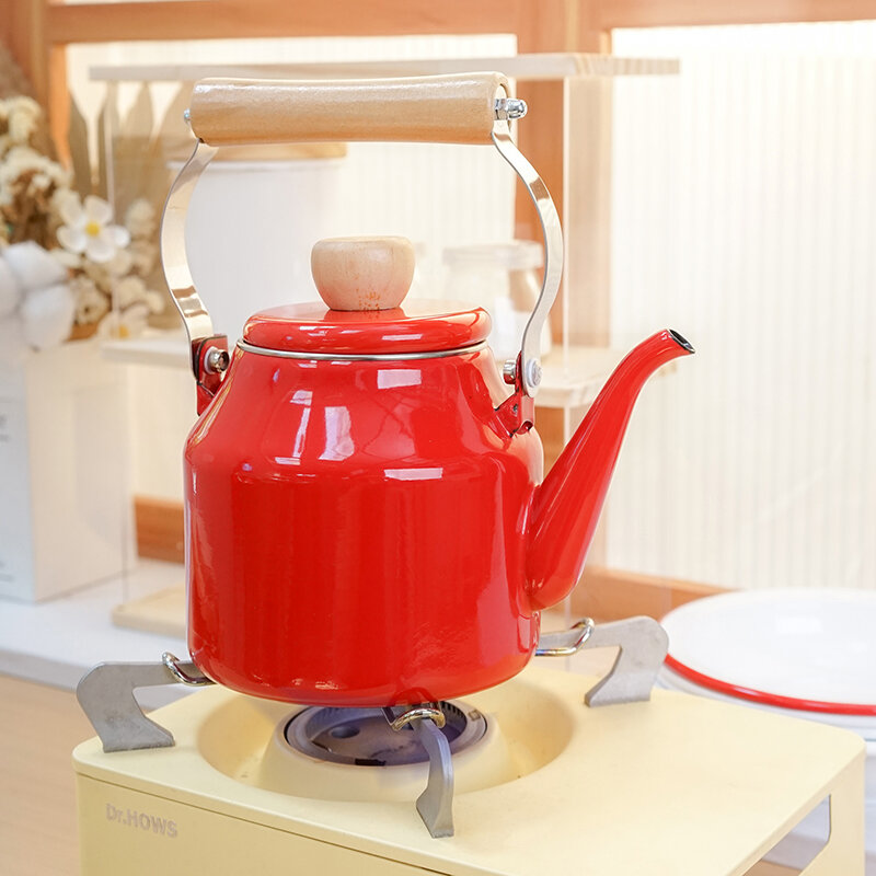 Ấm Đun Nước Pháp Lang Tráng Men Men Sứ Tráng Men L Feilong Ấm Cà Phê Miệng Nhỏ Ấm Đun Nước Mát Dày Dặn Gia Dụng