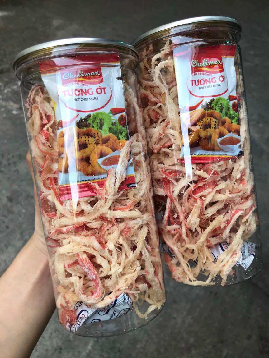 Mực thái xé sợi hấp dừa 250gr