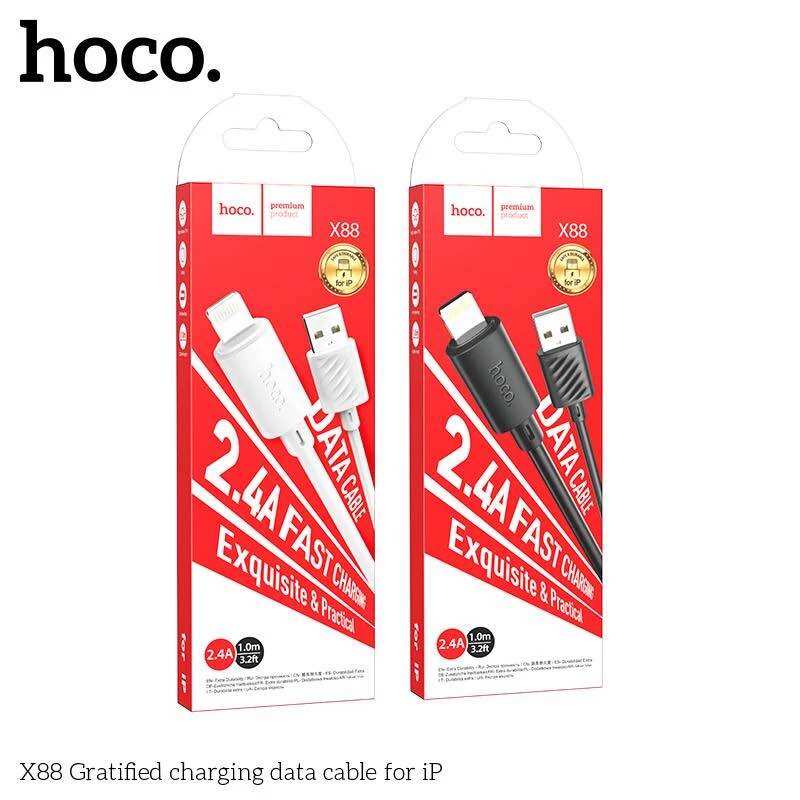 Dây cáp sạc điện thoại chân Type-C, Micro, Lighning x88