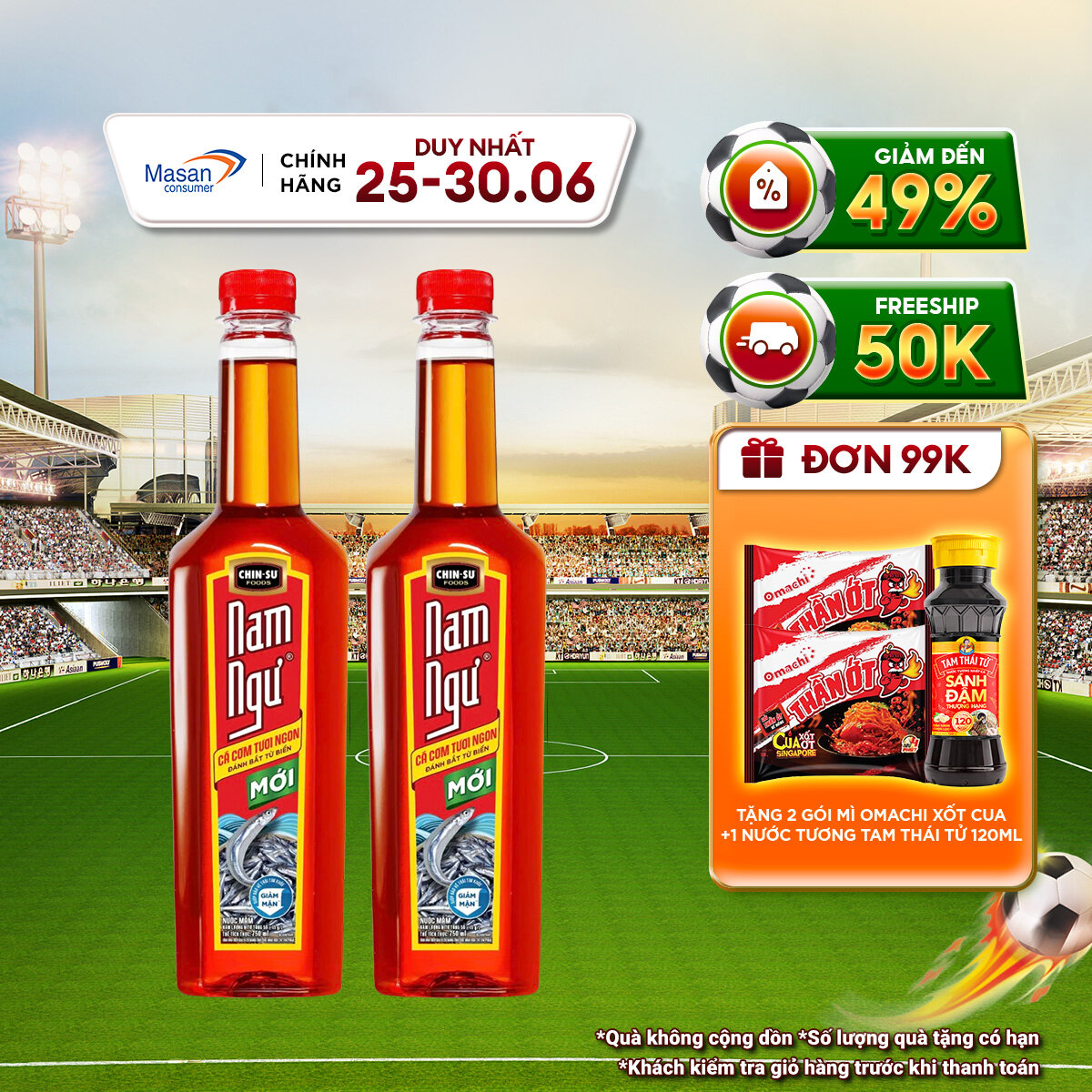 (Chọn loại) Combo 2 Nước Mắm Nam Ngư Chai 750ml/900ml