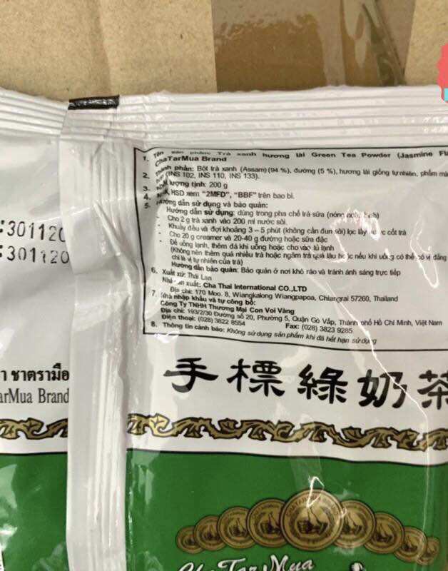 TRÀ THÁI XANH CHATARMUA CHUẨN THÁI HÀNG LOẠI 1 (tem việt)