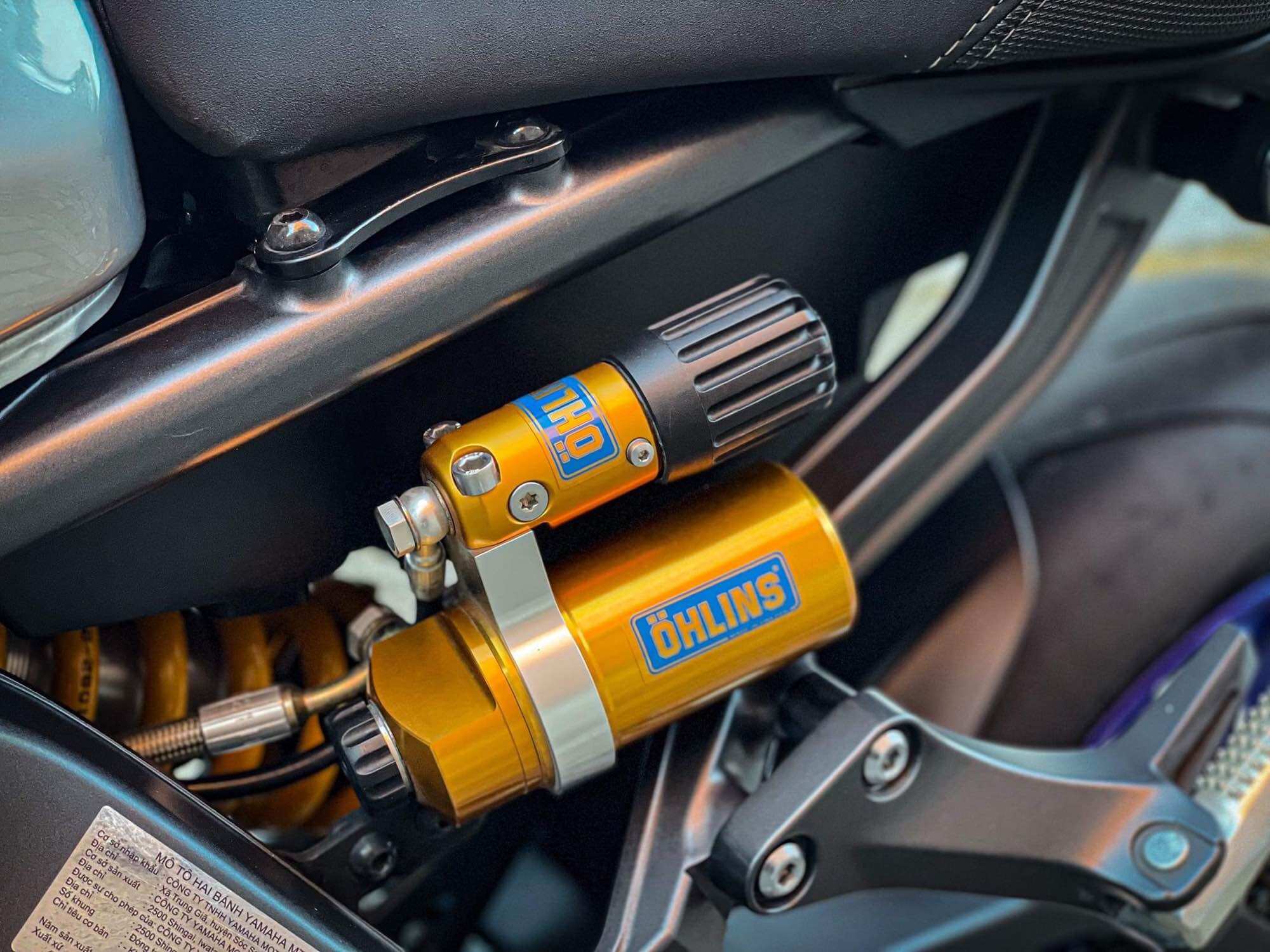 Tem Ohlins Xanh Kéo Lụa, Tem Trong Dán Phuộc Ohlins