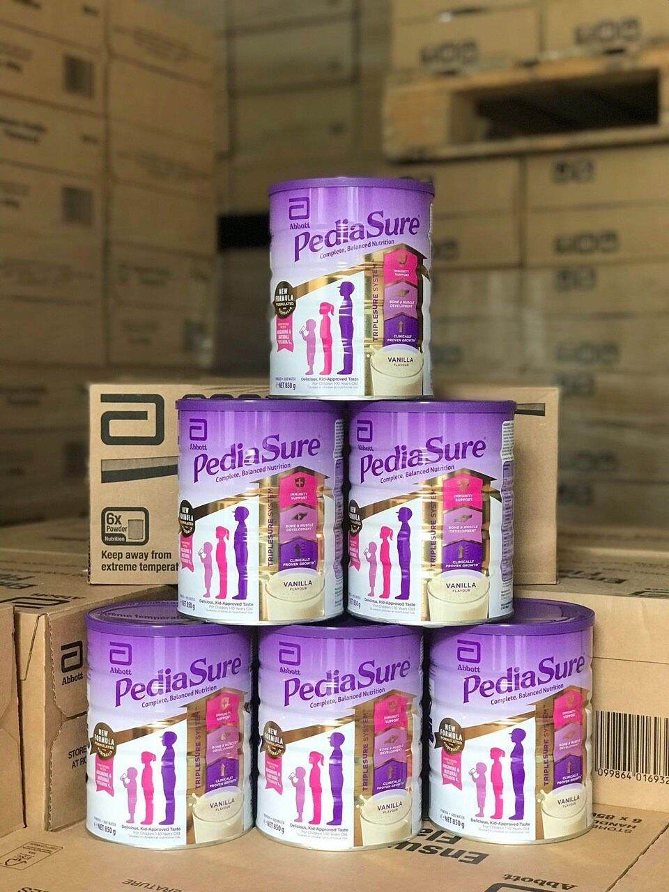 Sữa bột pediasure úc vanilla 850g - úc