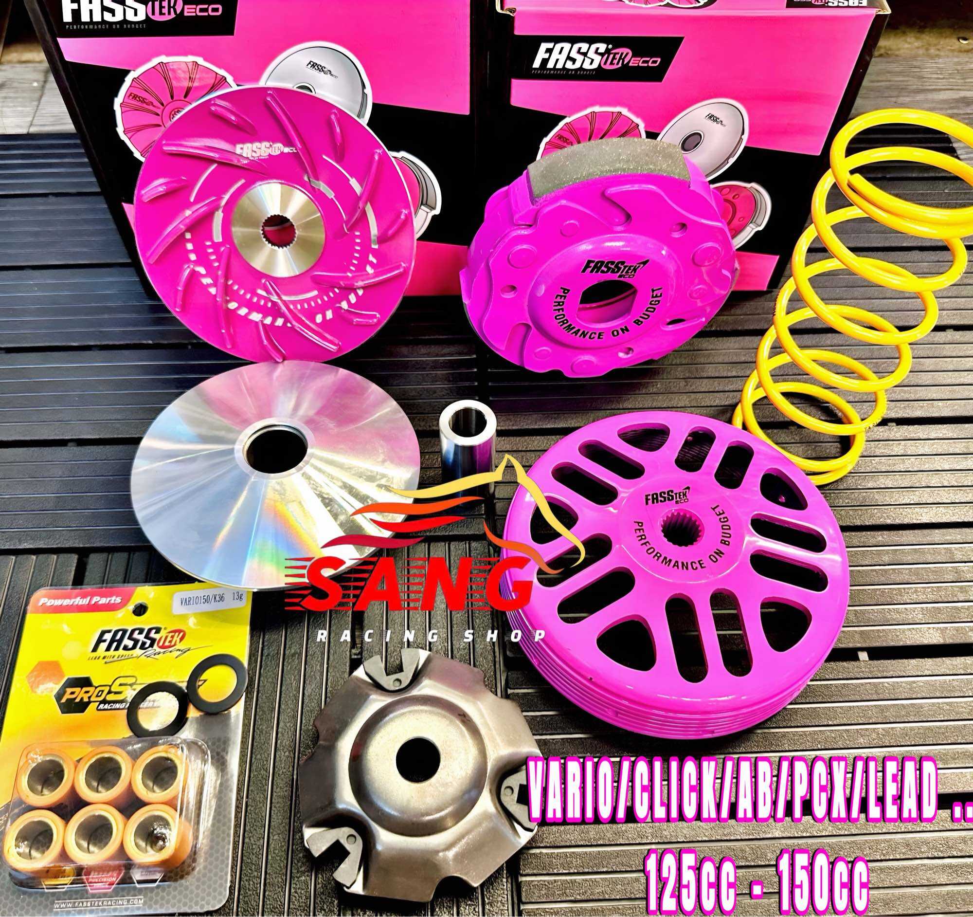 BỘ NỒI TAY GA FASSTEK ECO ( TRƯỚC - SAU ) cho VARIO/CLICK/AB/PCX/LEAD .. 125- 150cc.