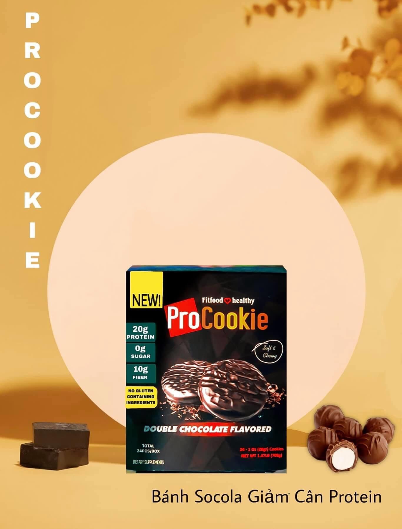 [HCM][1 HỘP] PROCOOKIE BÁNH G.I. Ả.M C. Â. N SOCOLA - VÓC DÁNG T.H.O.N G.Ọ.N HOÀN HẢO