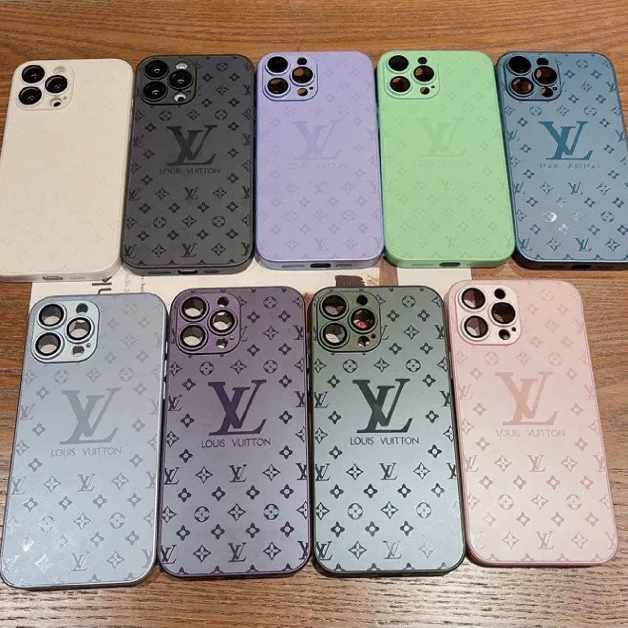 Ốp Viền Vuông Lv Ánh mờ Iphone 15 pro max/ ip14 pro max