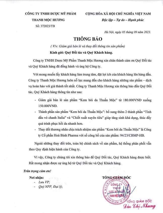 [HCM]Thanh Mộc Hương “Thuần Mộc” mẫu mới 16g