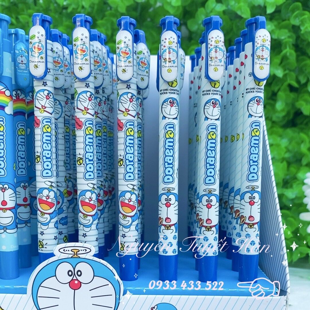 Bút viết bi mực xanh Doremon Doraemon