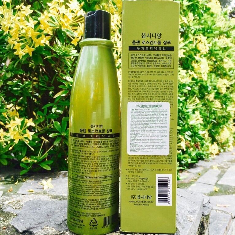 [HCM]Gội kích thích mọc tóc Orzen Obsidian Loss Control Shampoo 320ml