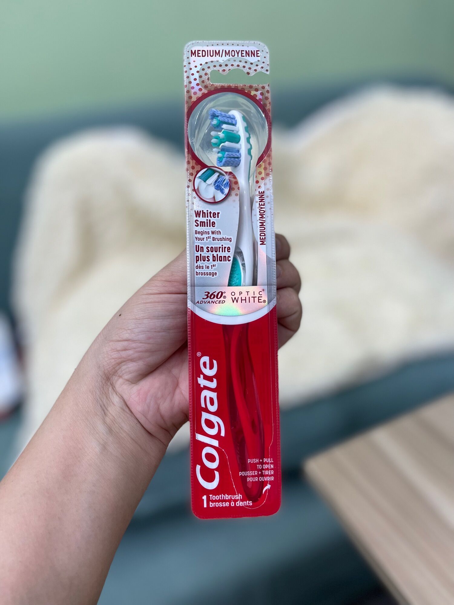 🪥 Bàn chải đánh răng Colgate 360 Optic White của Mỹ 🇺🇸