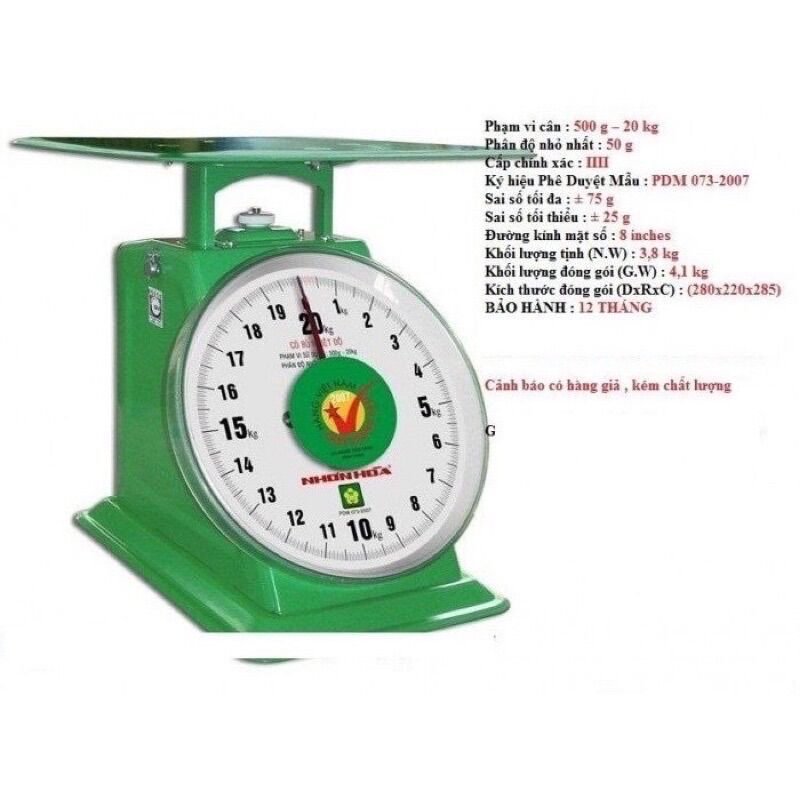 Cân nhơn hoà chính hãng 30kg