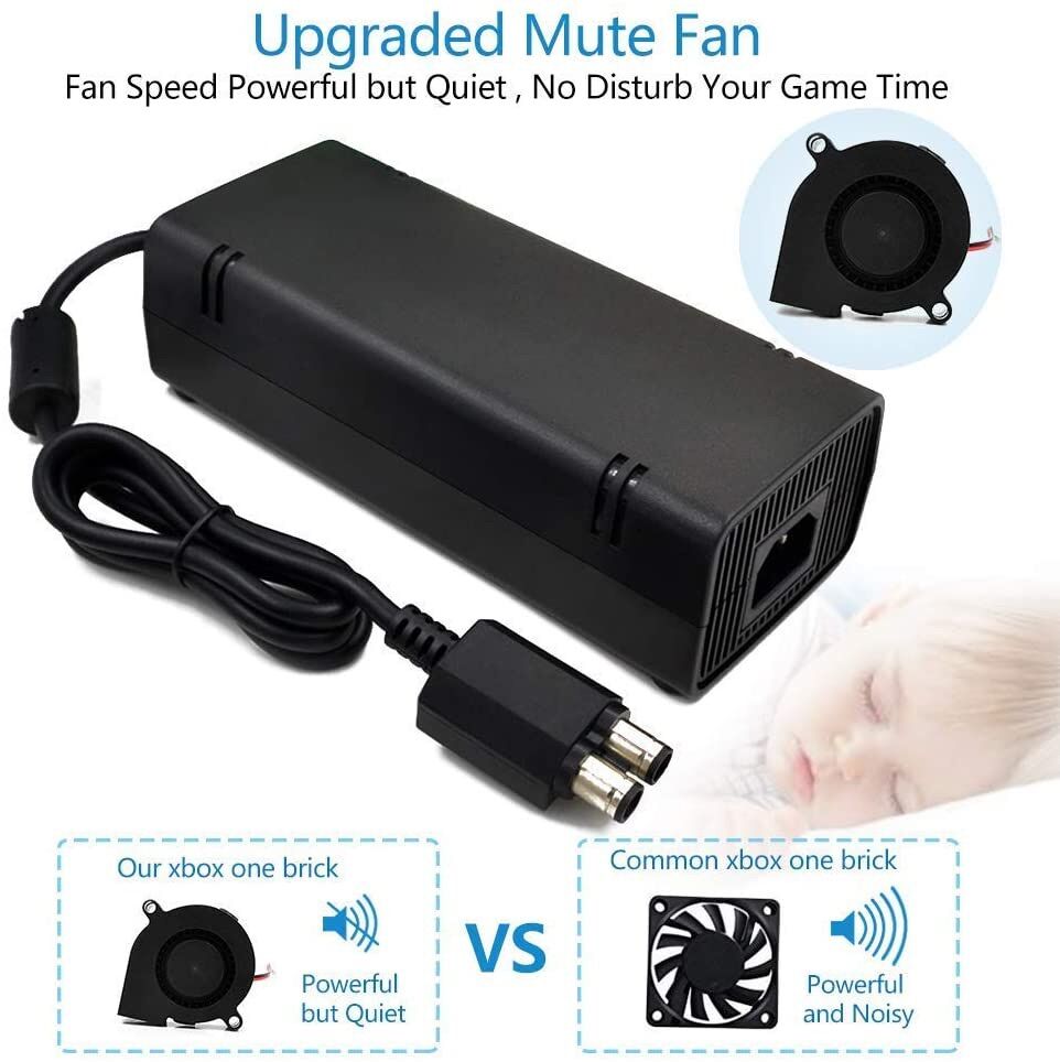 củ nguồn xbox 360 slim và E Slim chính hãng điện 220v Xbox360 Slim Eslim charge xbox360slim cục nguồn XBOX360 power supply cord